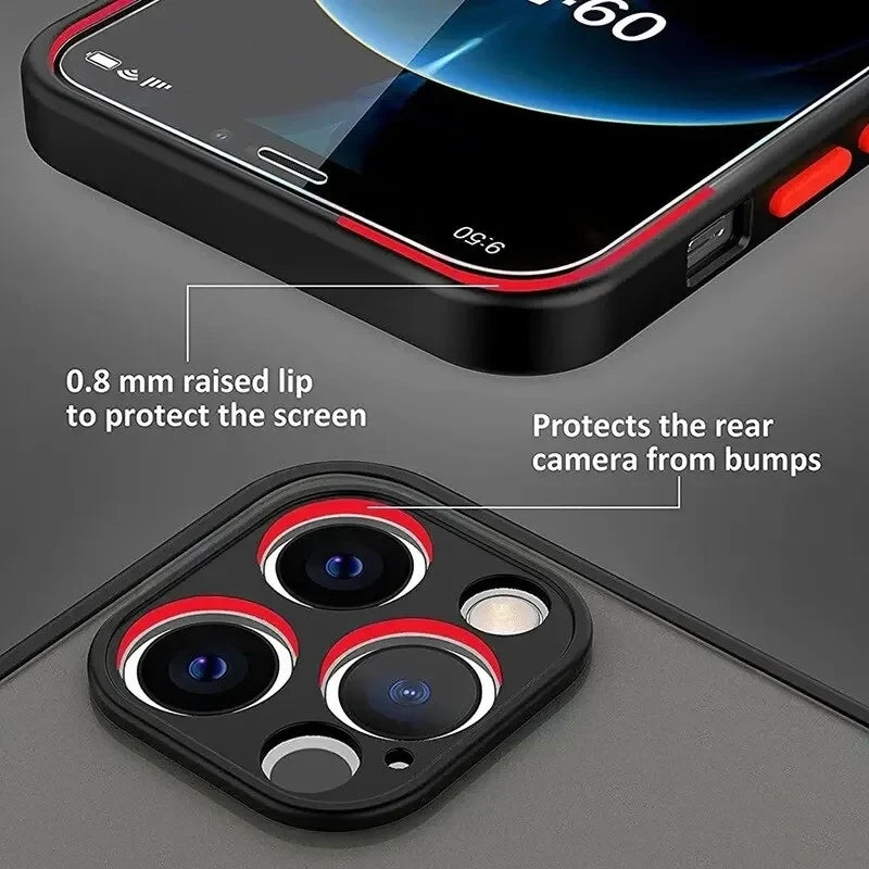 Luxury Matte Armor Magnetic For Magsafe Wireless Charge Case For iPhone 16 15 14 13 11 12 Pro Max 13 Mini 14 Plus Cover Funda