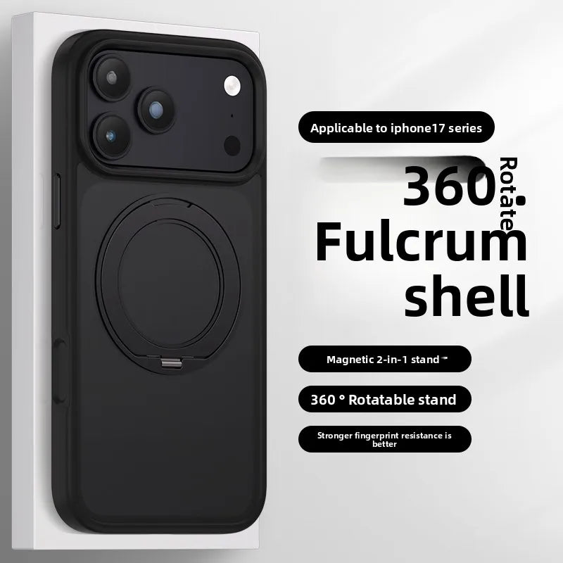 Luxury 360 Rotating Magnetic Phone Case for iPhone 17 Pro Max 16 Plus 15 14 13 12 11 Shockproof Slim Fit for Magsafe Stand Cover
