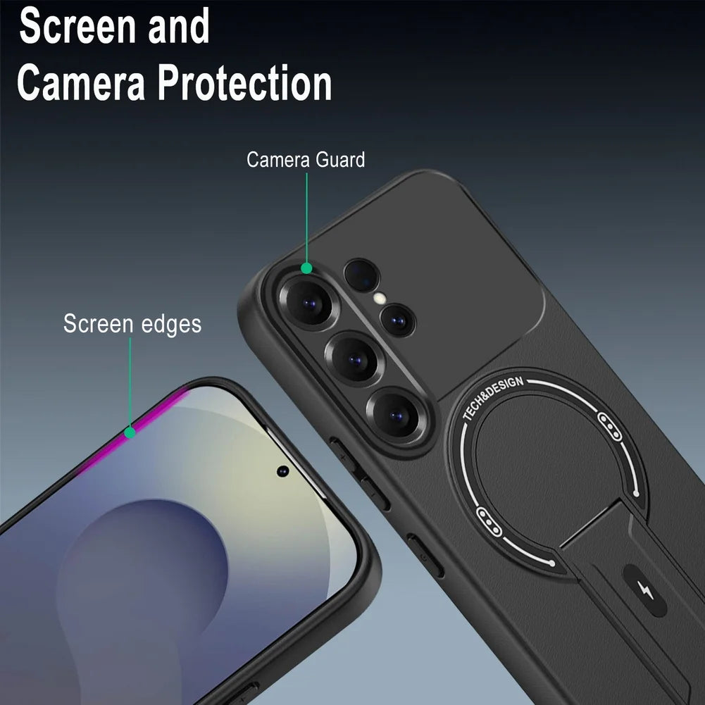 Skin-friendly Feel, Velvet lining, Invisible Holder Case For Samsung S26 Ultra S26 Plus S25 + Galaxy S24 S23 FE Protect Cover