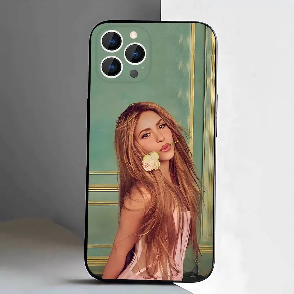 Shakira Dai Dai 2026 Football  Phone Case Silicone Soft For IPhone 16,17,15,11,13,12,14,Mini,Pro,Max,Plus,Air,E Black