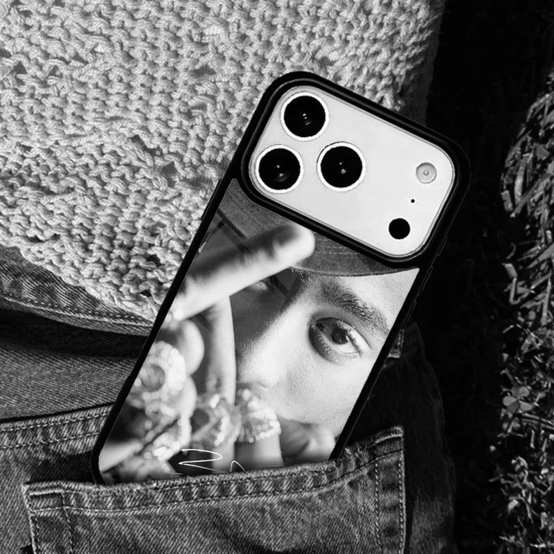 2Pac Tupac Shakur signed Rap Rapper Phone Case Cover for IPhone 11 12 13 14 15 16e 17 Pro Max Coque for IPhone 17 Air