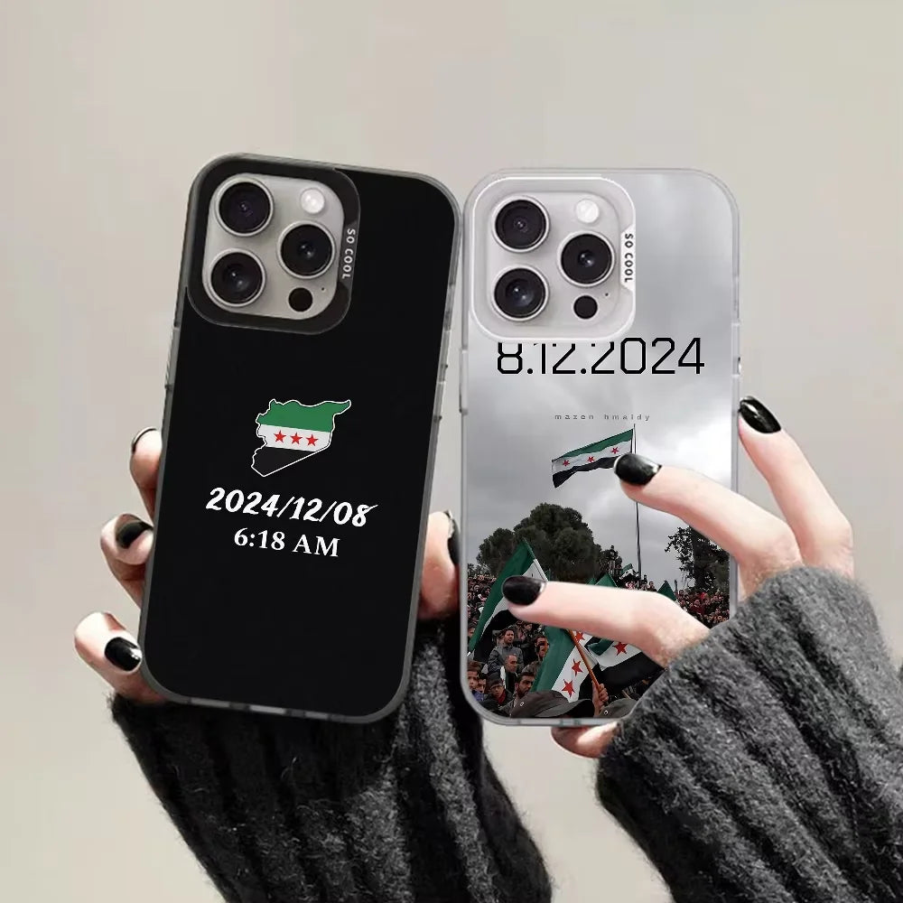 Flag of Syria Phone Case For iPhone 17 Air 16 e 15 14 13 12 11 Pro Max Plus Mini SE 2020 2022 Shockproof Bumper