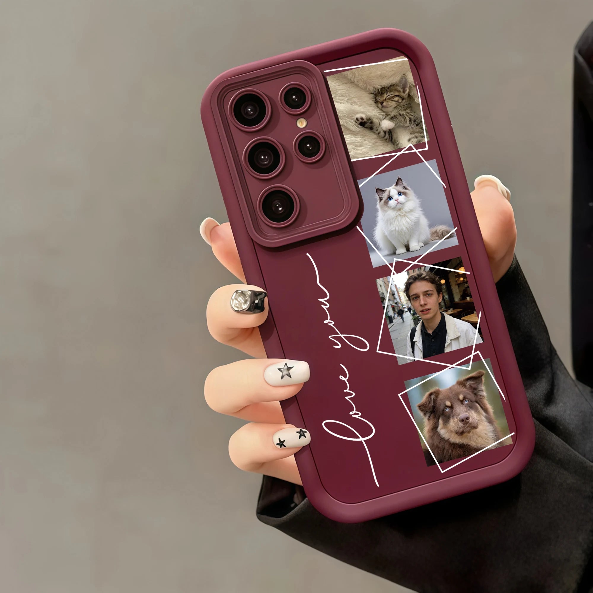 Custom Photo Family Friends Couple Pictures Soft TPU Phone Case For Samsung Galaxy S26 S25 S24 S23 S22 S21 S20 Ultra Plus FE A56