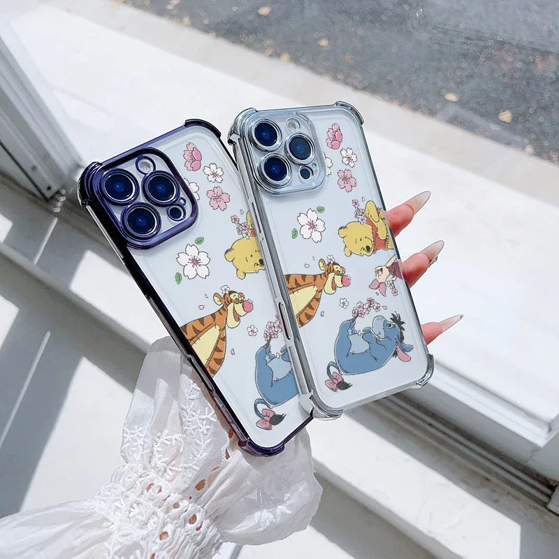 Flower Winnie the Pooh Bear Case For Huawei Honor 600 400 Lite Pro X9D X9A X9B X8C X8B X8A X7D X7A X6C X6A X5B 5G Disney Case
