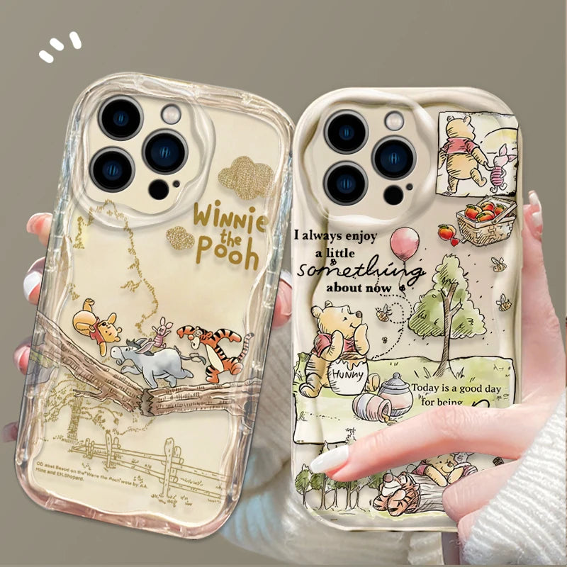 Comics Winnie The Pooh Phone Case For iPhone 17 Air 16 15 14 Plus 13 12 11 Pro Max X XS XR SE 2020 7 8 Soft Silicone Back Cover