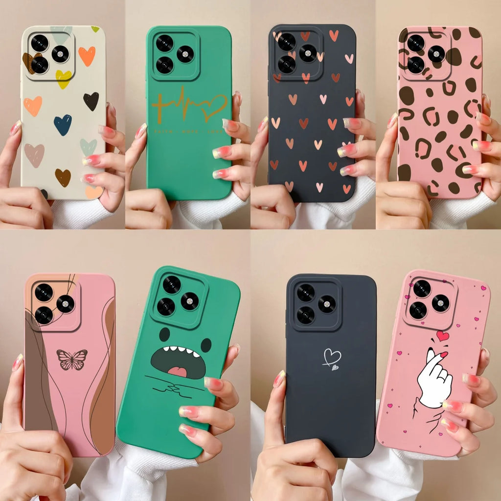 Case For Honor X5C X5C Plus Play 10 10A Love Heart Gesture Full Protection Phone Cover For Honor X5C Plus Honor Play 10A Bumper
