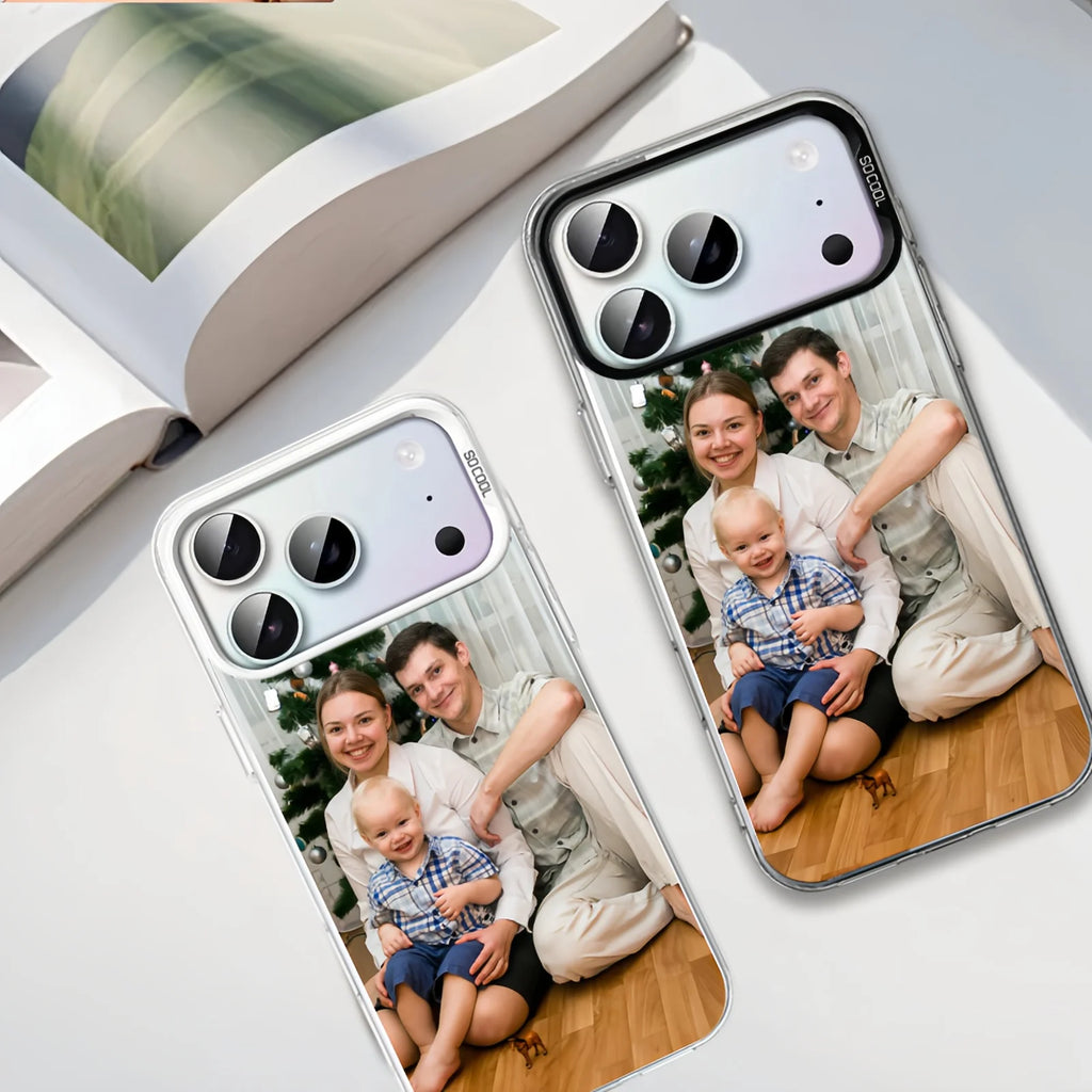 Custom Photos Phone Case for iPhone 17 16 16e 15 14 13 12 11 Pro Max Mini SE 2020 2022 XS XR Air 7 8 Plus Anti-fall Back Cover