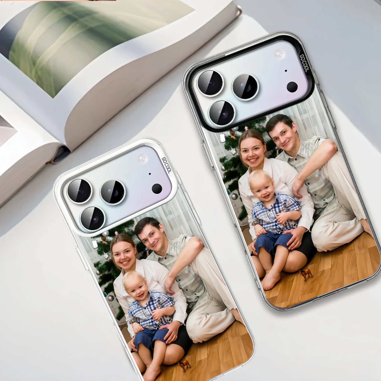Custom Photos Phone Case for iPhone 17 16 16e 15 14 13 12 11 Pro Max Mini SE 2020 2022 XS XR Air 7 8 Plus Anti-fall Back Cover