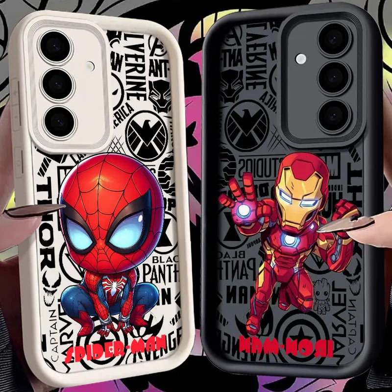 Groot Ironman Avengers Soft Case For Samsung Galaxy S26 S25 Ultra S24 S23 Plus S22 S21 S20 FE Shockproof Protection Phone Cover