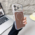 Camera Lens Protector Phone Case For iPhone 17 Pro Max 17 Pro 16 15 14 13 12 For Magsafe Camera Stand Magnetic Shockproof Cove