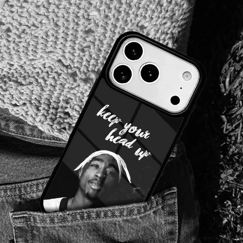 2Pac Tupac Shakur signed Rap Rapper Phone Case Cover for IPhone 11 12 13 14 15 16e 17 Pro Max Coque for IPhone 17 Air