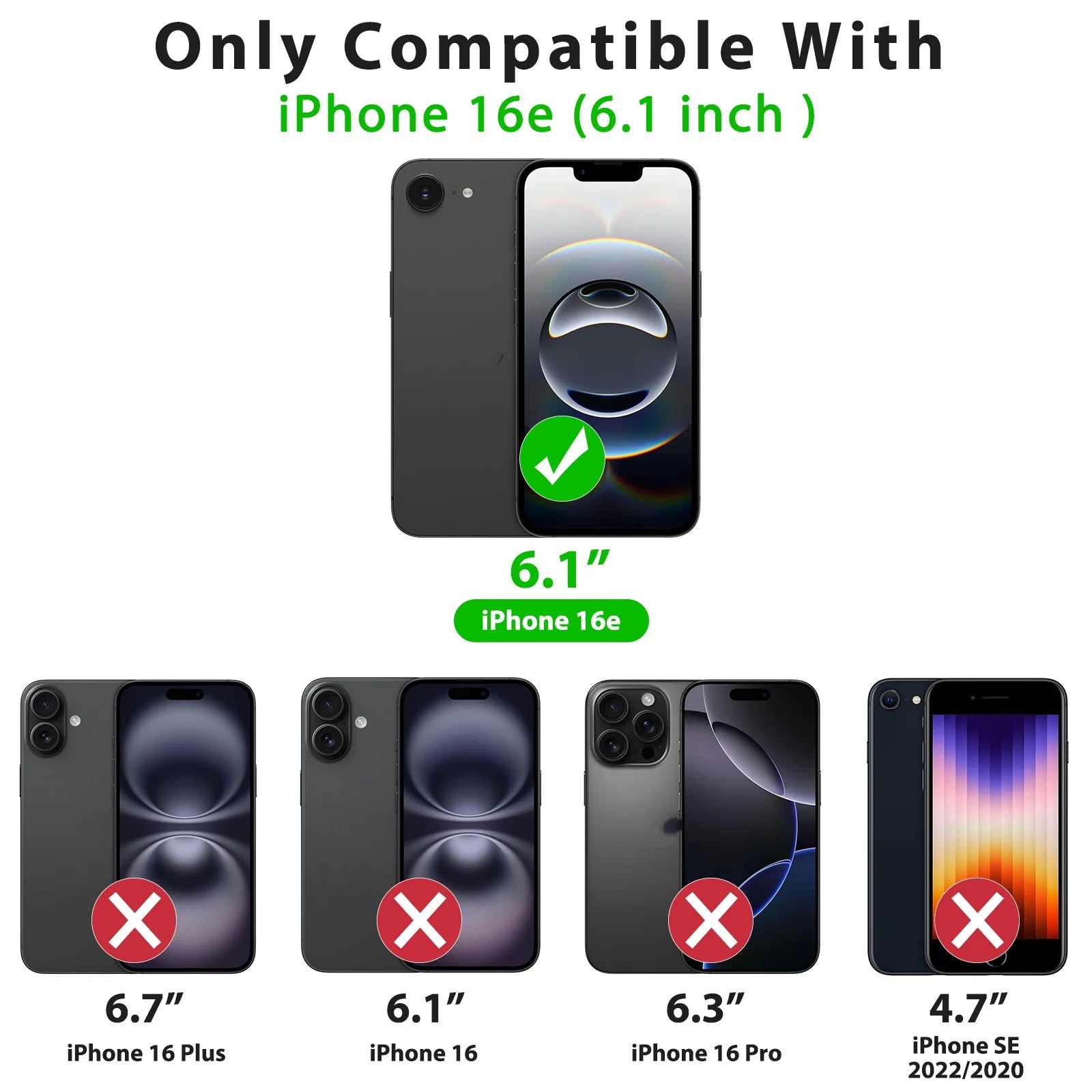 Magnetic Magsafe Wireless Charge Case For iPhone 16e Hybrid Shockproof Cover For iphone 16e Translucent Hard Back Silicone Shell