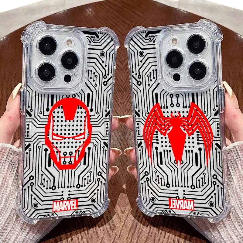 Marvels LOGO Ironmans Silicone Case For Xiaomi 17T Pro 5G 15T 12T 15 F7 Ultra POCO F7 M7 X3 X4 X5 X7 X8 Pro Max Soft Clear Cover