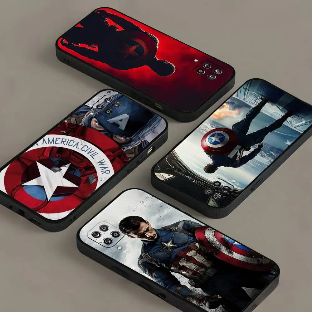 C-Captain America Phone Case For Samsung Galaxy S21 S22 S23 S24ULTRA S25ULTRA FE Ultra Plus5G A52S S26 Soft Cover