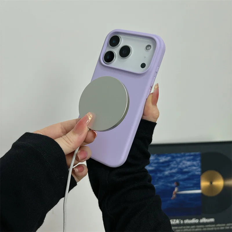 2026 New Magnetic Liquid Silicone Phone Case For iPhone 17 Air 16 15 14 13 Pro Max Plus for Magsafe Shockproof Protective Cover