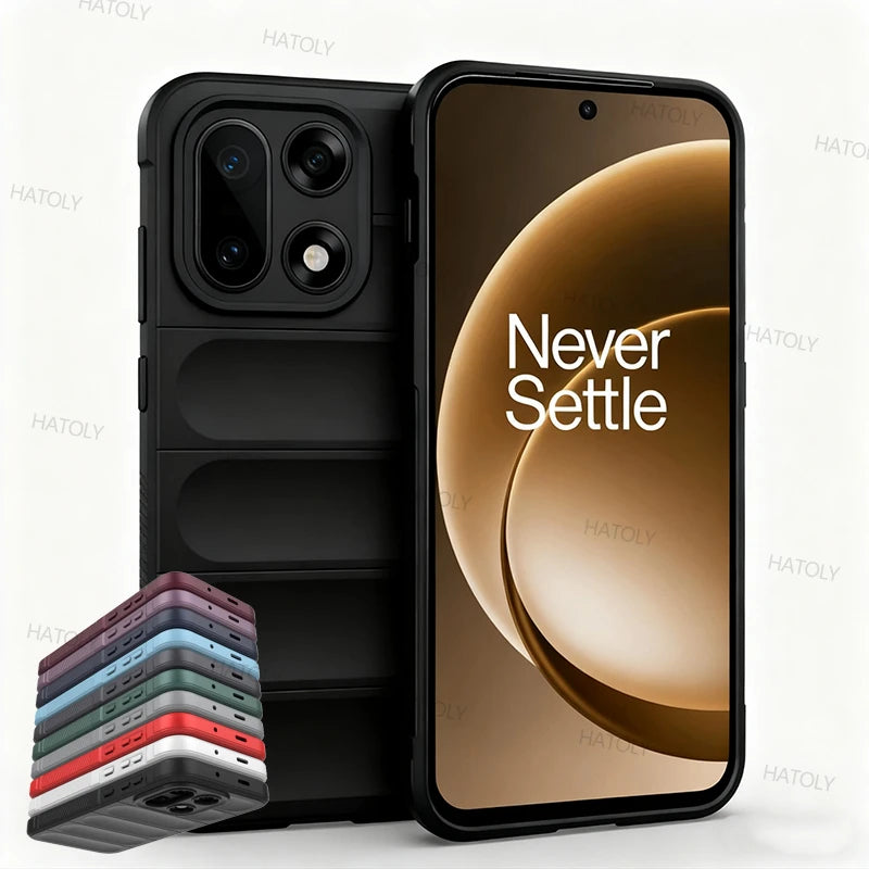 For OnePlus 15 Case Cover OnePlus 15 Cover Bumper Anti-Slip Silicone Shockproof TPU Protective Phone Back Cover For OnePlus 15
