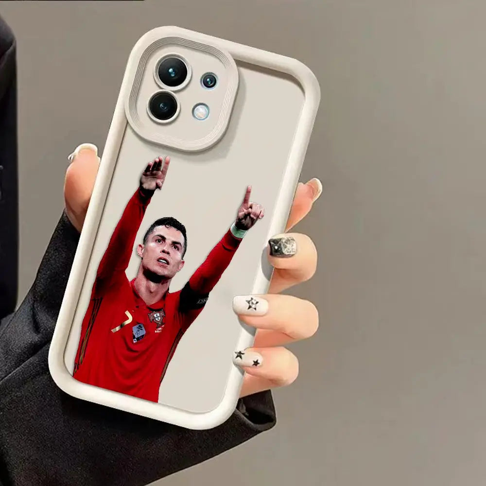 Football Star C-CR7 Phone Case For Redmi NOTE 8 9 A1 A2 A3 A5 A7 9T 10 10C 12 12C 13 13C 14C 15 15C K30 K40 K60 K50 Case Cover