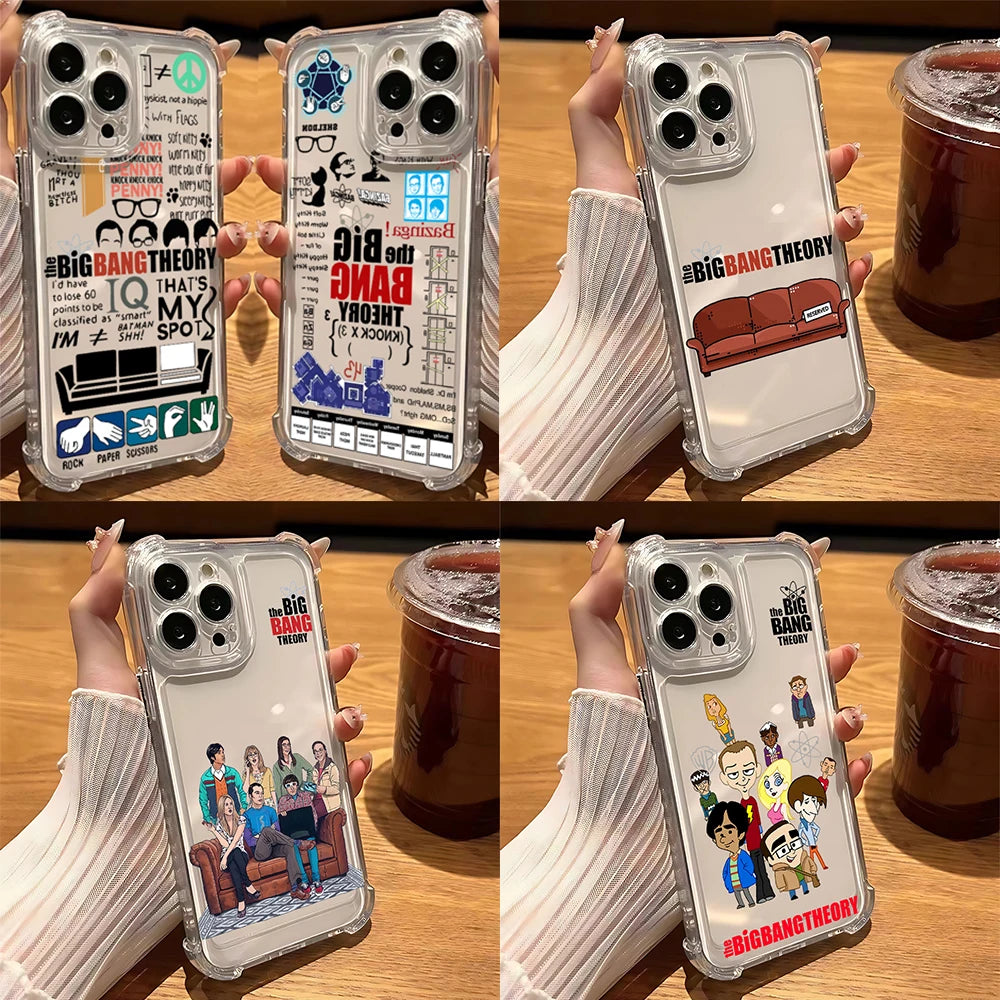 The Big Bang Theory tv show Phone Case For Xiaomi Redmi 14C 13C 12C K50 K40 Note 14 13 12 Pro Plus 4G 5G Anti Fall Clear Cover