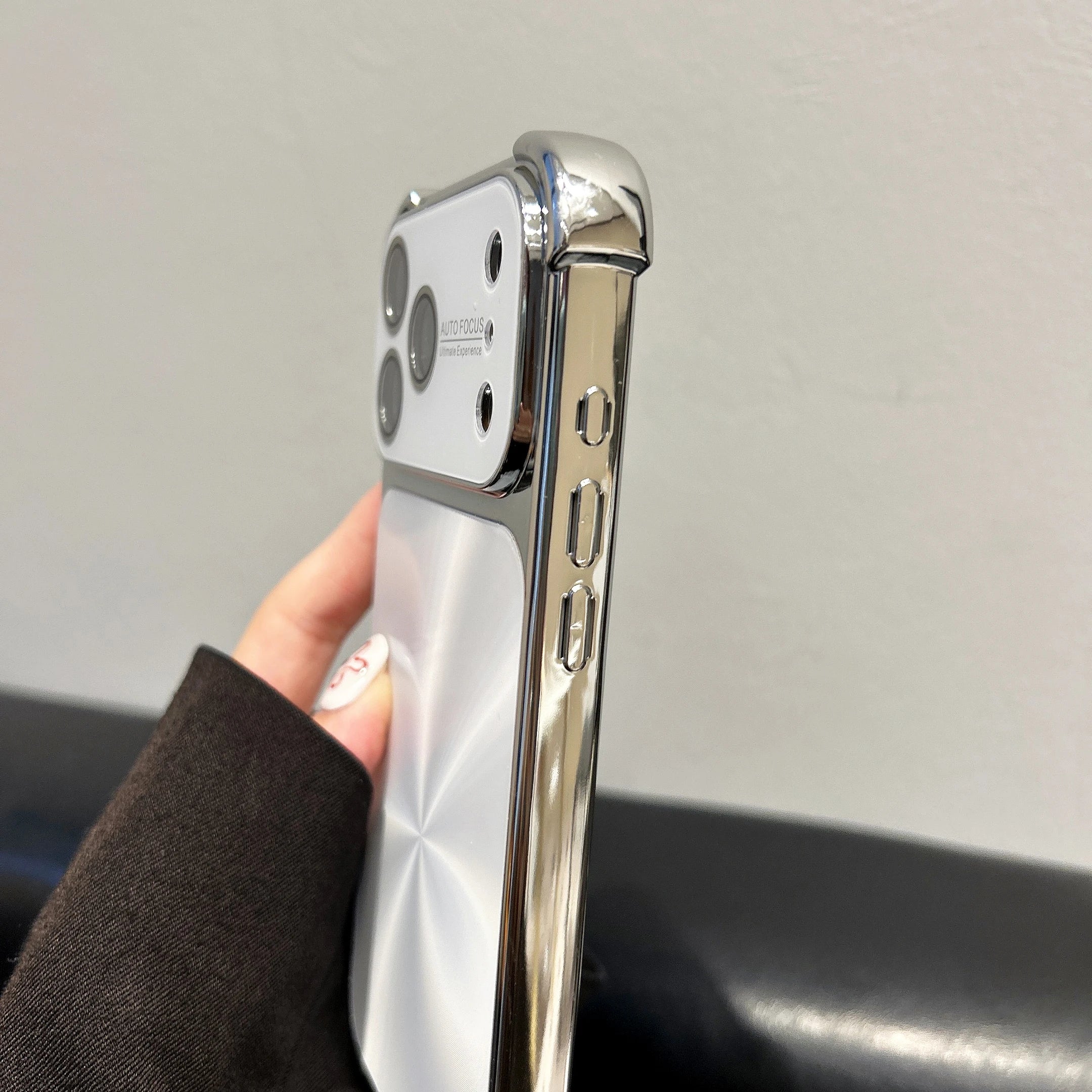 Glossy Plating CD Texture Laser Phone Case For iPhone 17 Air 16 15 14 13 Pro Max Plus Dazzle Aurora Shockproof Armor Hard Cover