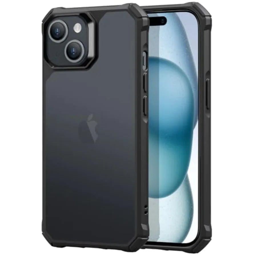 for iPhone 15 Case, Military-Grade Protection with Shock-Absorbing Corners, Scratch-Resistant and Anti-Yellowing Acrylic Back,