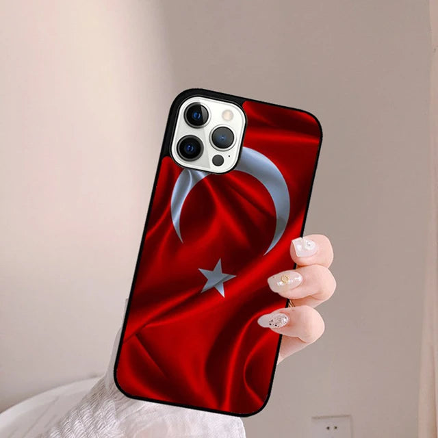Turkey Turkish Flag Phone Case For For iPhone 17 Air 16 15 11 12 13 14 Pro Max Plus coque