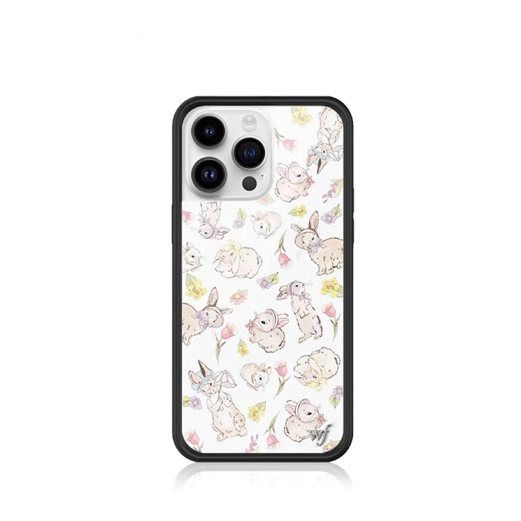 New Wildflower WF Cherry Bear Phone Case for iPhone 12 13 14 15 16 17 Pro Max Plus Monkey INS Cartoon Cover Rabbit 16 Pro Funda
