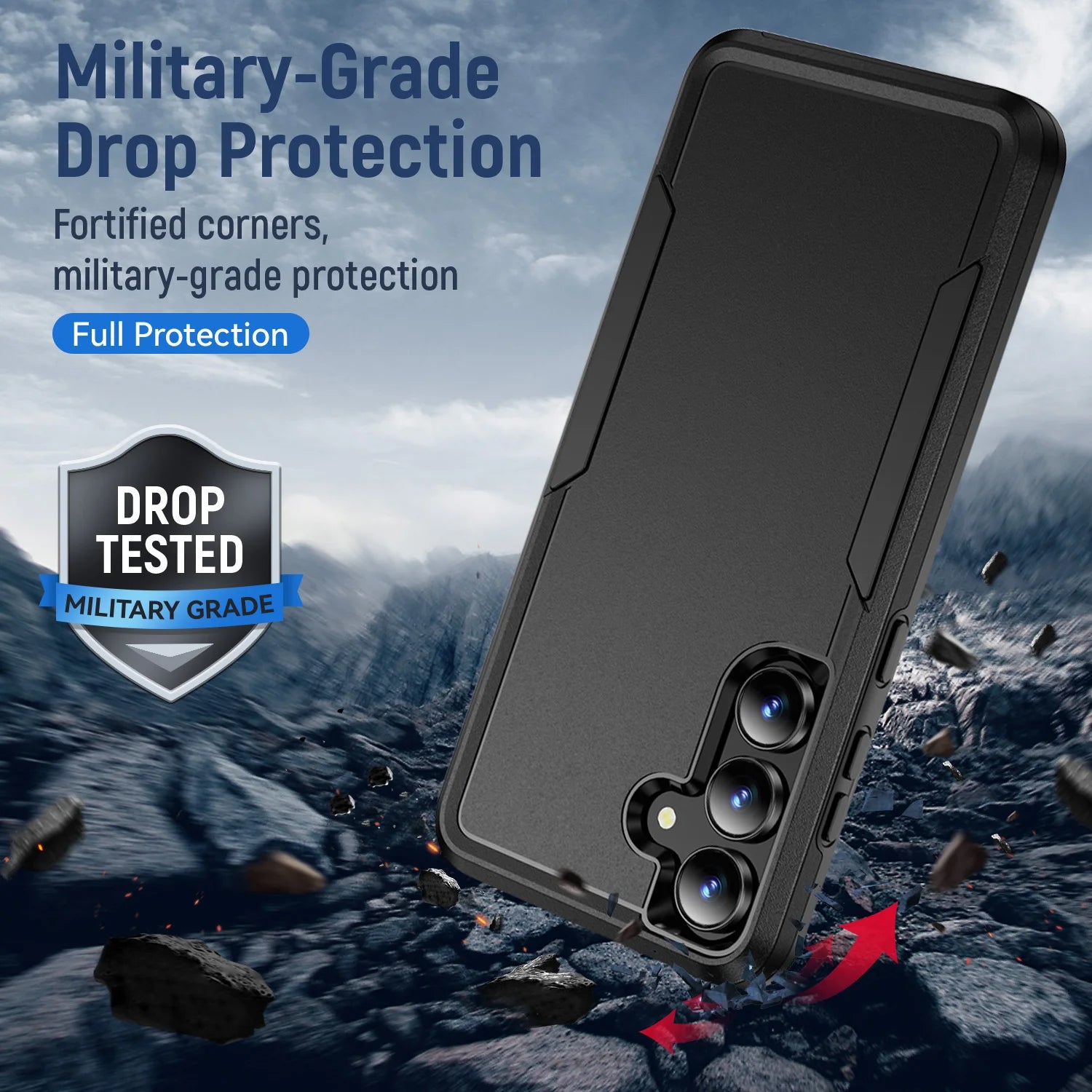 Matte Hard Strong Case for Samsung Galaxy A57 5G A37 S26 Ultra S25 FE S24 S23 Plus S22 S21 A17 5G A56 A16 A36 A35 A55 A15 Coque