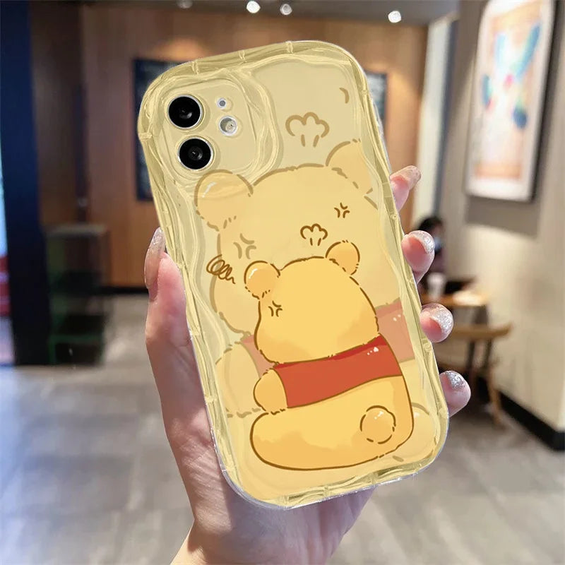 3D Ear Disney Winnie Pooh Bear Lotso Cover For Xiaomi 15T POCO X8 Pro Ultra Max M7 F7 X7 Pro M6 X6 F4 NFC X5 F6 PRO 5G Soft Case