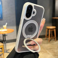 Luxury Magnet Ring Rotating Folding Magnetic Stand Phone Case For iPhone 17 16 15 14 13 Pro Max Air Anti-slip Frame Armor Cover