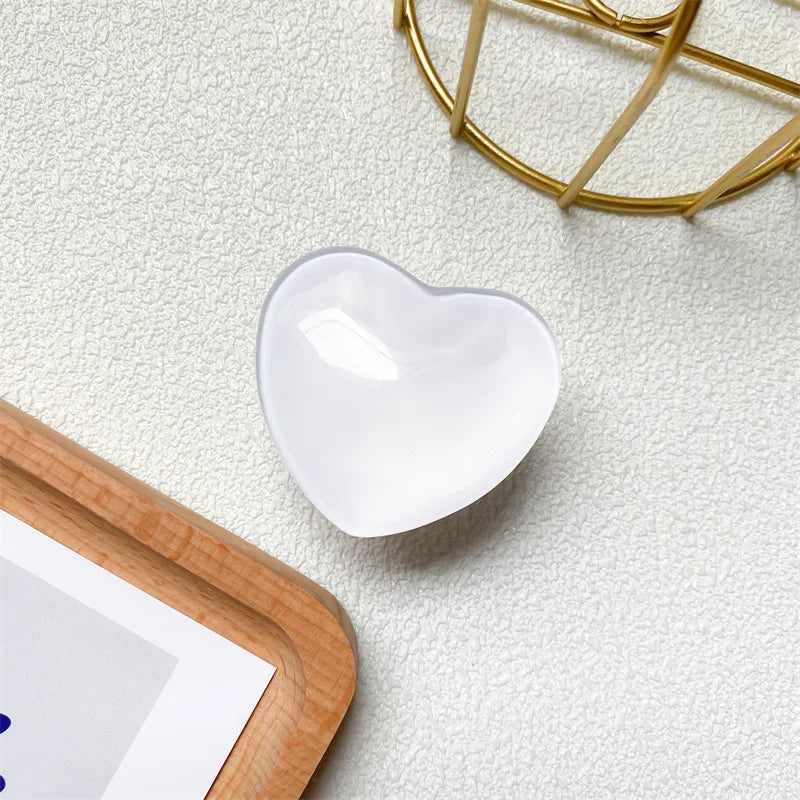 Heart Shape 3D Crystal Foldable Finger Ring Griptok Phone Holder for iPhone Samsung Support Socket Pocket Grip Tok Stand Bracket