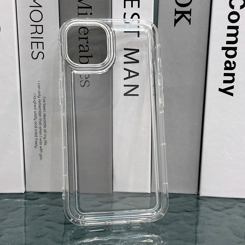 Shockproof Clear Phone Case For Samsung A55 A56 5g A54 Case S25 S24 Ultra S23 FE A34 A26 A15 A53 A36 A35 A32 A24 Airbag Cover