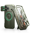 For iphone 17 pro max case with Camera Cover & Adjustable Kickstand Compatible With MagSafe Shockproof Magnetic Protective Cover