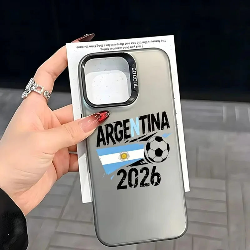 2026 World Football Match Phone Case For iPhone 17 Air 16e 16 Pro Max 15 14 Plus 13 12 11 Pro Shockproof Silicone Back Cover