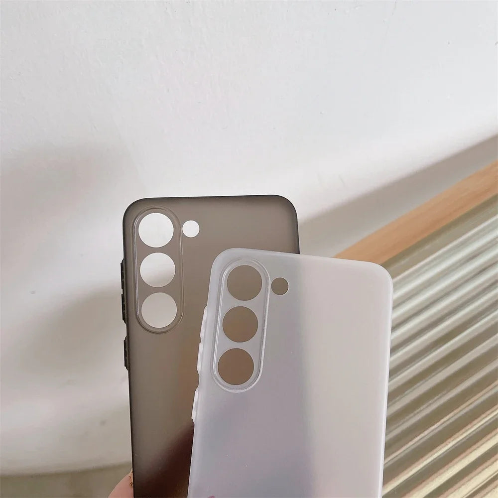 Ultra Thin Matte Armor Translucent Case For Samsung S26 ULTRA S25 FE S24 S23 FE S22 S21 Plus Ultra Note 20 Ultra Soft Back Cover