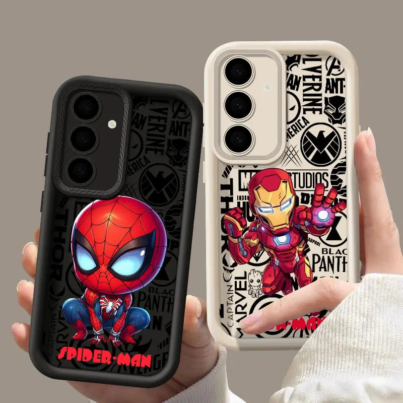 Groot Ironman Avengers Soft Case For Samsung Galaxy S26 S25 Ultra S24 S23 Plus S22 S21 S20 FE Shockproof Protection Phone Cover