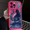 Oil Painting Artistic Cat Phone Case for IPhone 16 16E 15 14 13 12 11 Pro Max X XS X S Max XR SE 2020 SE4 7 8 Shockproof Cover