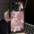 Pink Butterfly Aesthetic Silicone Phone Case for IPhone 17 Air 16 16E 15 14 13 12 11 Pro Max X XS X S Max XR SE 2020 SE4 7 8