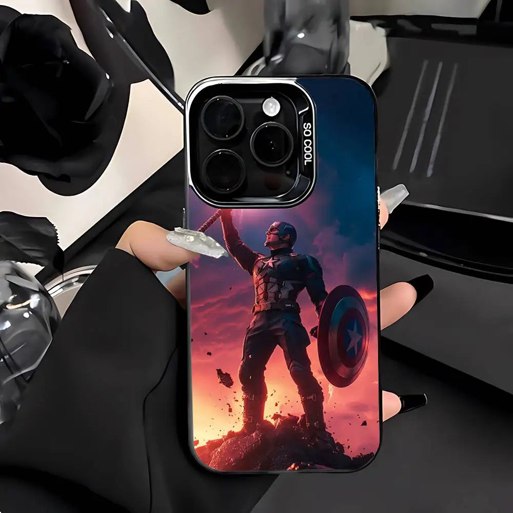 Cool-C-Captain-A-America-s Phone Case For IPhone 17 16 15 11 12 13 14 Pro Max 16 Plus 12 Mini 7 8 XR XS 15Pro MAX Cove