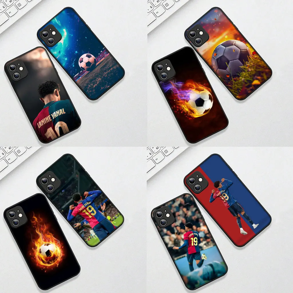 Soft Phone Cover for Xiaomi Redmi 15 9A 9C NFC 7A 9T Note 9 8 7 8T 15c A5 Case Soccer No 19 Spain Football Star No 19 Casing