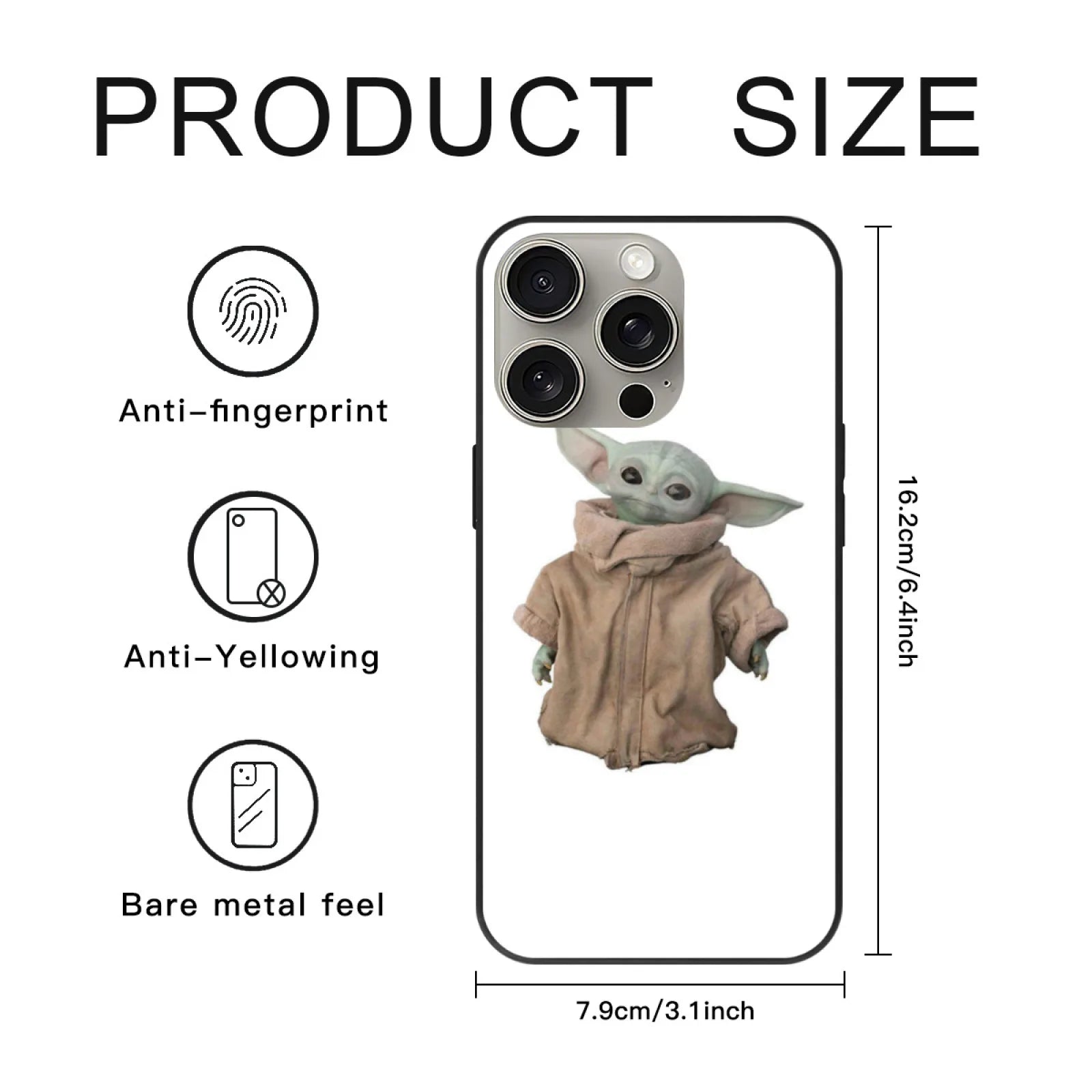 Baby Green Child Phone Case For Iphone 16 15 14 13 12 11 Pro Max Xs Max 7 8 Plus Cover Grogu Child Mando Pedro Pascal Grogu 1