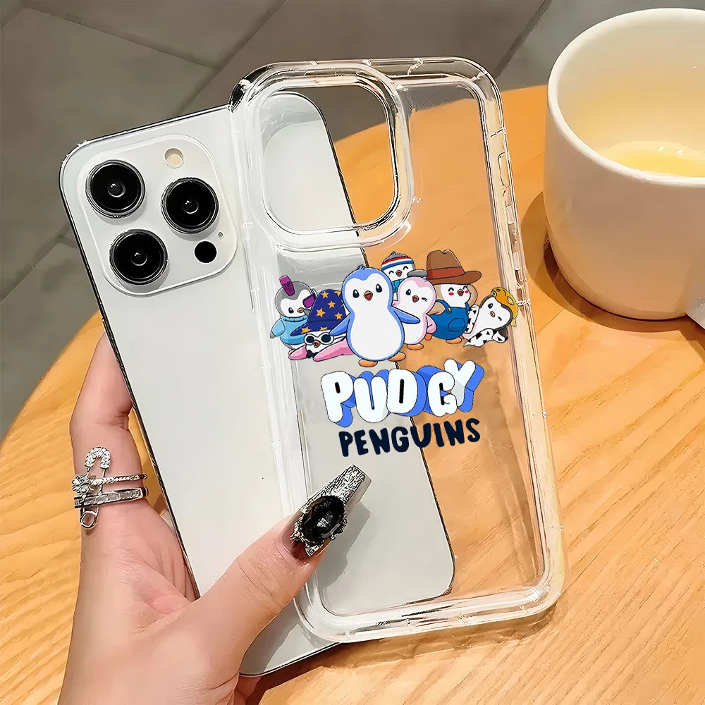 Hot Game Club PenguinS Phone Case for iPhone 17 17e 16e 16 15 14 13 12 11 Pro Max 7 8 Plus XR Airbag Anti Fall Clear Back Cover