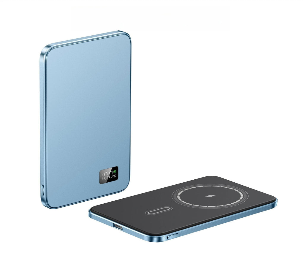New Ultra Thin Power Bank for MagSafe,Magnetic Wireless Fast Charging LED Display Portable Battery for IPhone Samsung Phone