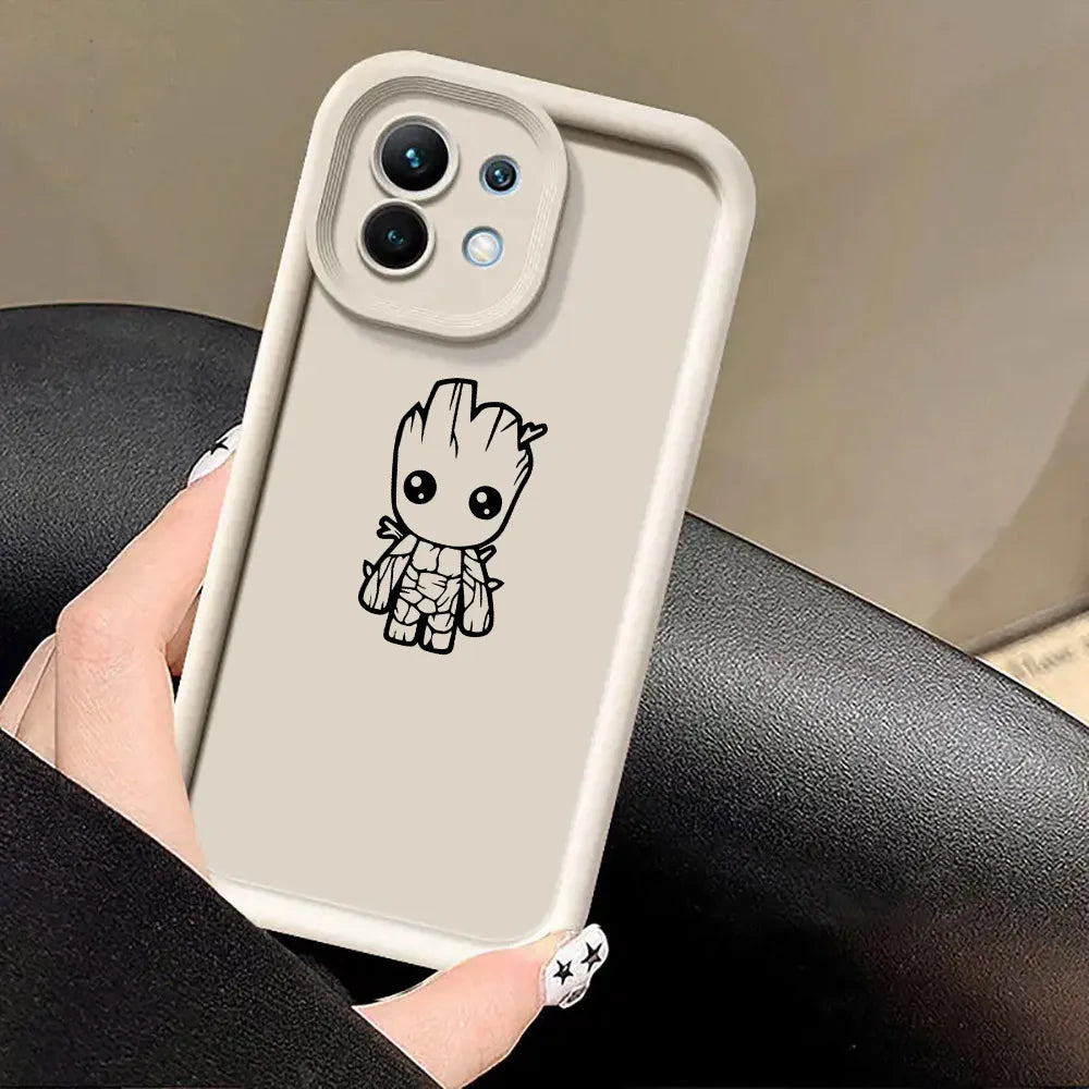 Marvel B-Batmans Ironman Cute Case for Xiaomi 13T 14 14T 15 15T Pro 17 Ultra Poco M7 M8 F8 F7 X6 X7 X8 Pro Max Shockproof Cover