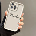 Custom Text Case For iPhone 6 6s 7 8 Plus SE 2020 2022 17 Air 16 15 14 11 Pro Max 12 13 Mini X XS XR  DIY Design Your Signature