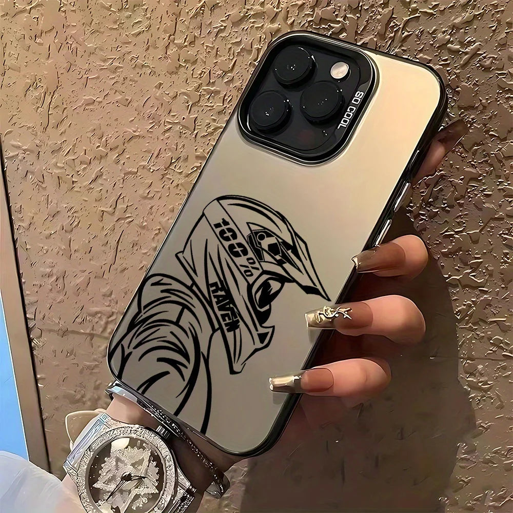Motorcycle Rider Creative Phone Case for iPhone 17 16 15 14 13 12 11 Pro/ Max/Plus Anti-fall and Shock Protection Rear Cover