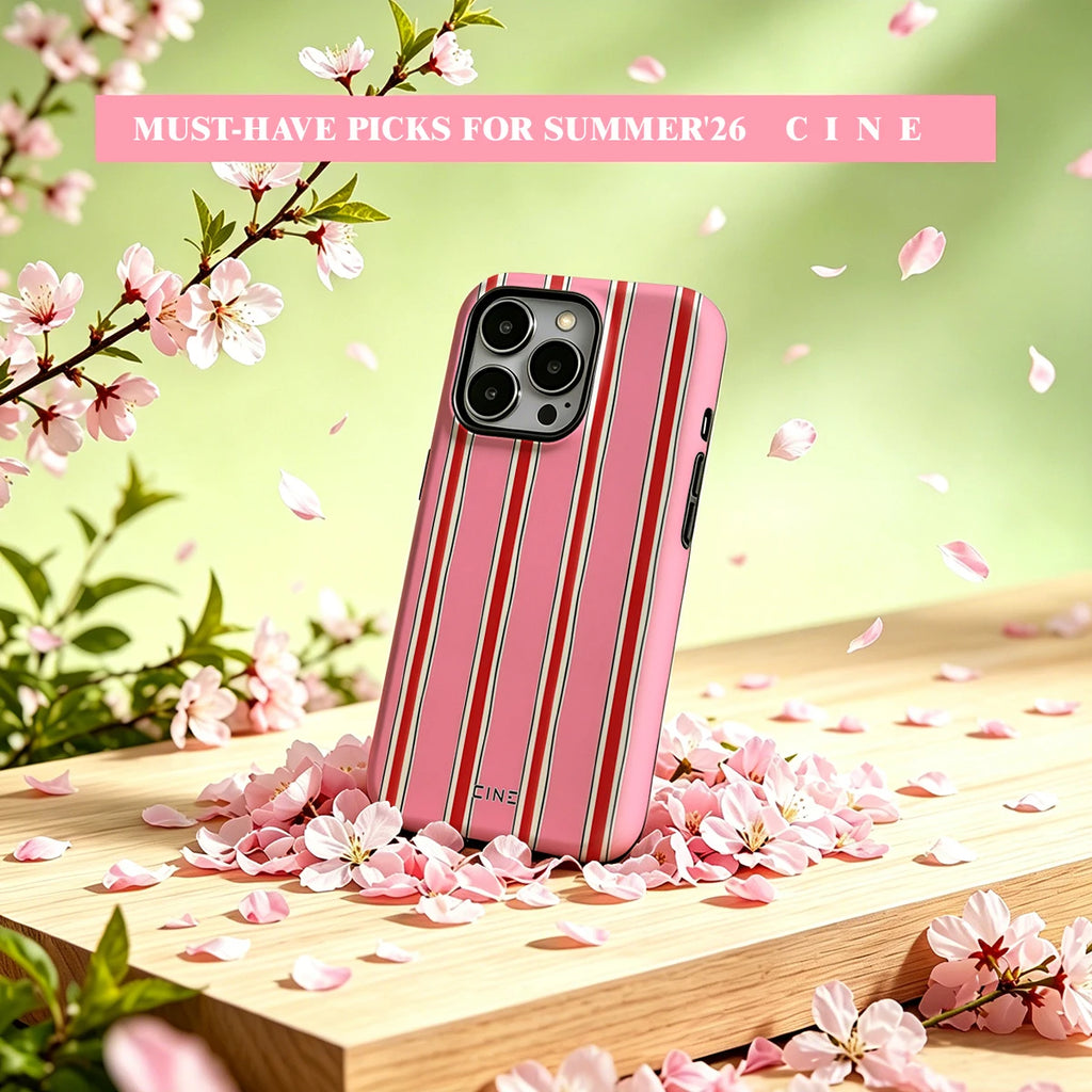 Cine Pink Purple Lego Tiles For Magsafe Glossy Bumper Phone Case For iPhone 17 16 15 14 Plus 13 Pro Max Film 2-in-1