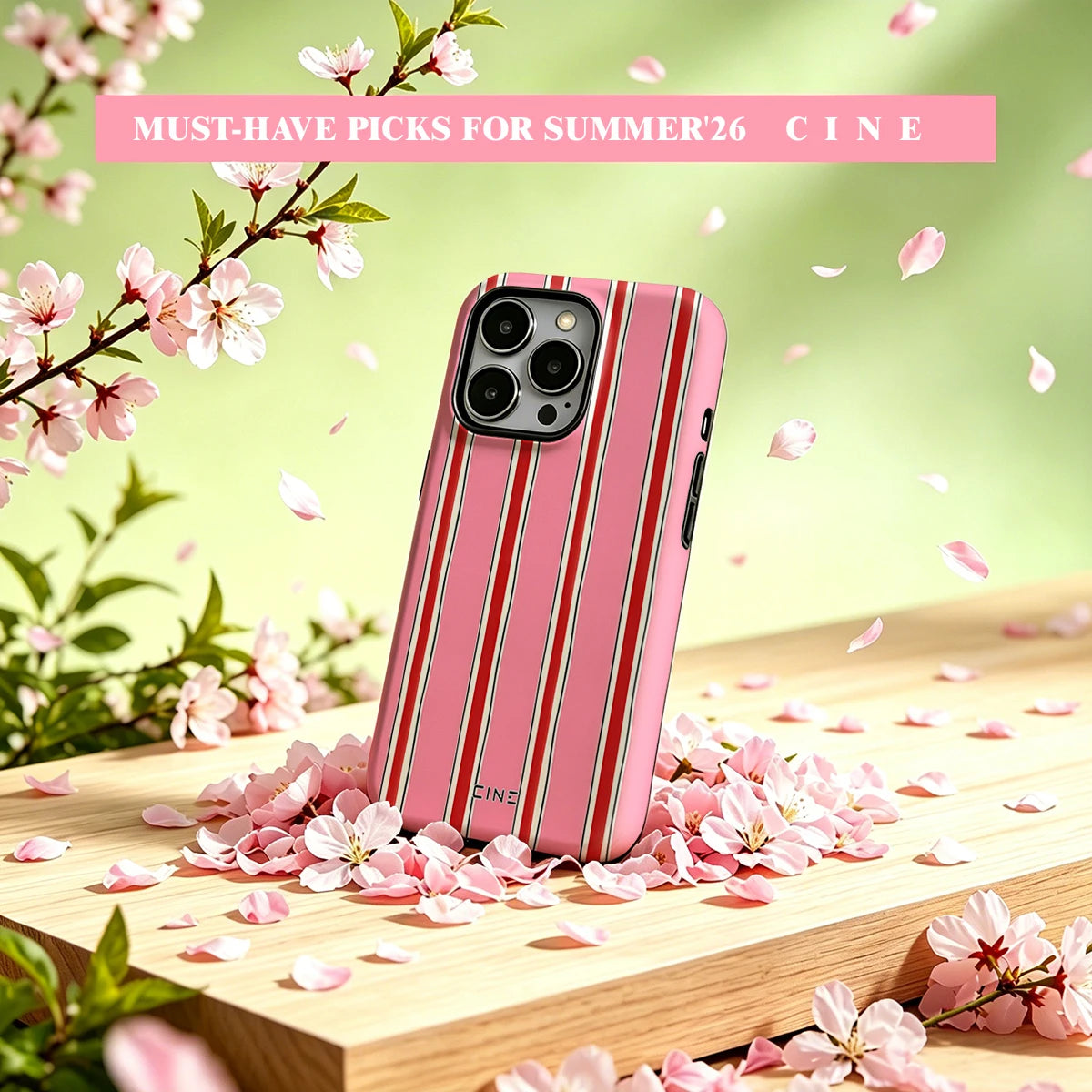 Cine Pink Purple Lego Tiles For Magsafe Glossy Bumper Phone Case For iPhone 17 16 15 14 Plus 13 Pro Max Film 2-in-1