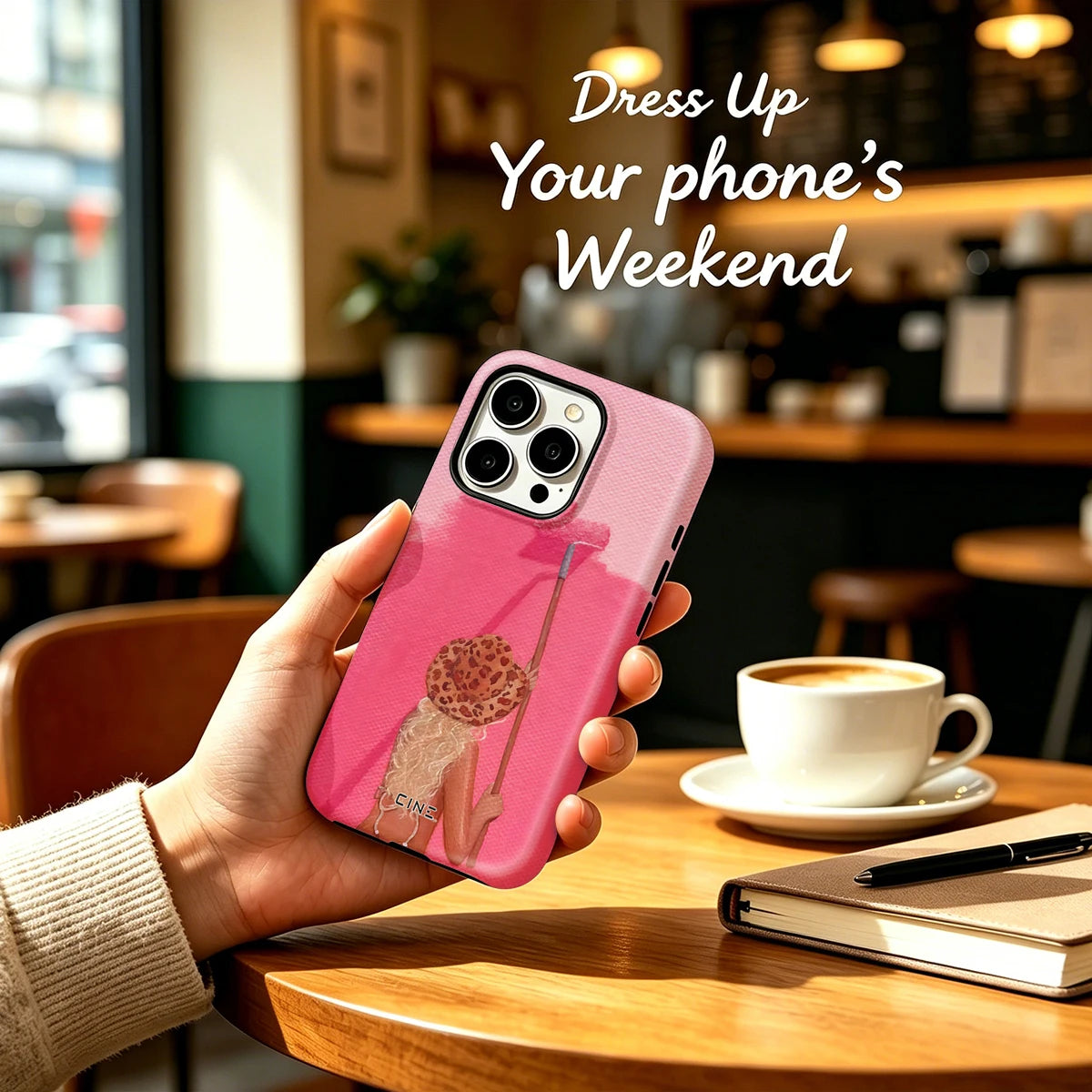 Cine Pink Purple Lego Tiles For Magsafe Glossy Bumper Phone Case For iPhone 17 16 15 14 Plus 13 Pro Max Film 2-in-1