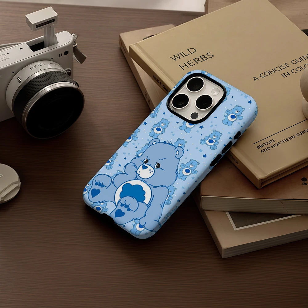 Grumpy Bear Cute IPhone17 Must-Haves Phone Case for IPhone 17 16 15 14 13 12 Pro Max Plus Single Double-layer Tough Case