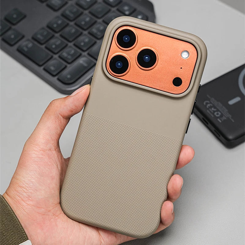 Magnetic Frosted Solid Color Protective Case For iPhone 17 17Pro Max Air Active Touch Camera Button Wireless Charge Matte Cover